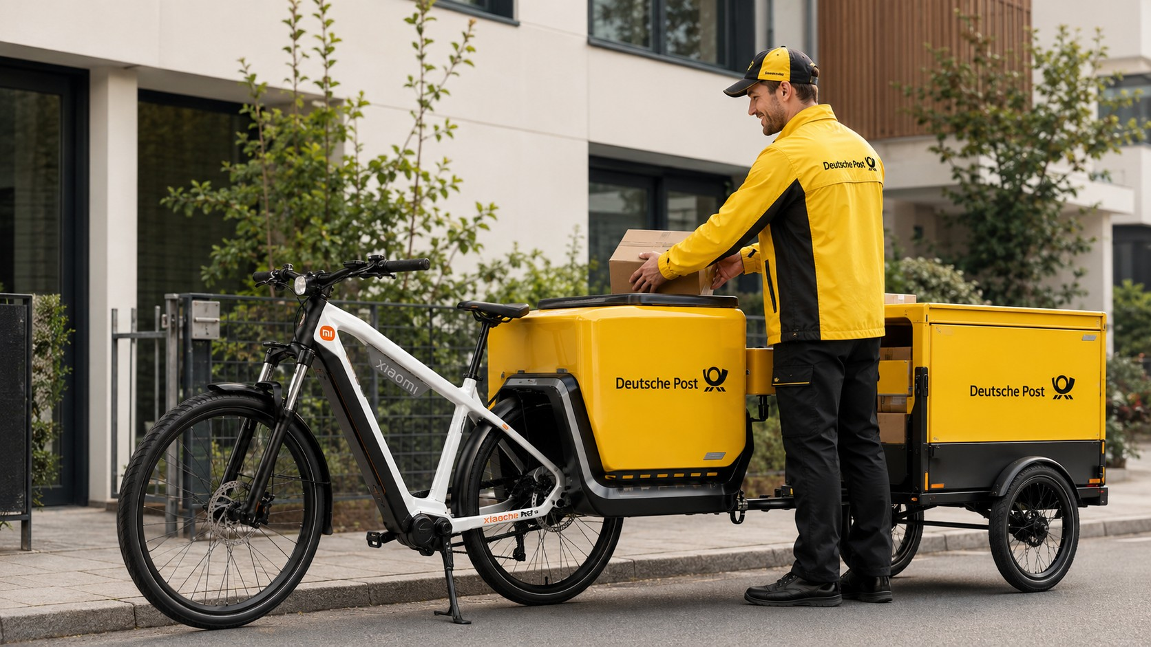 Xiaomi Lasten-E-Bike in Deutsche-Post-Lackierung